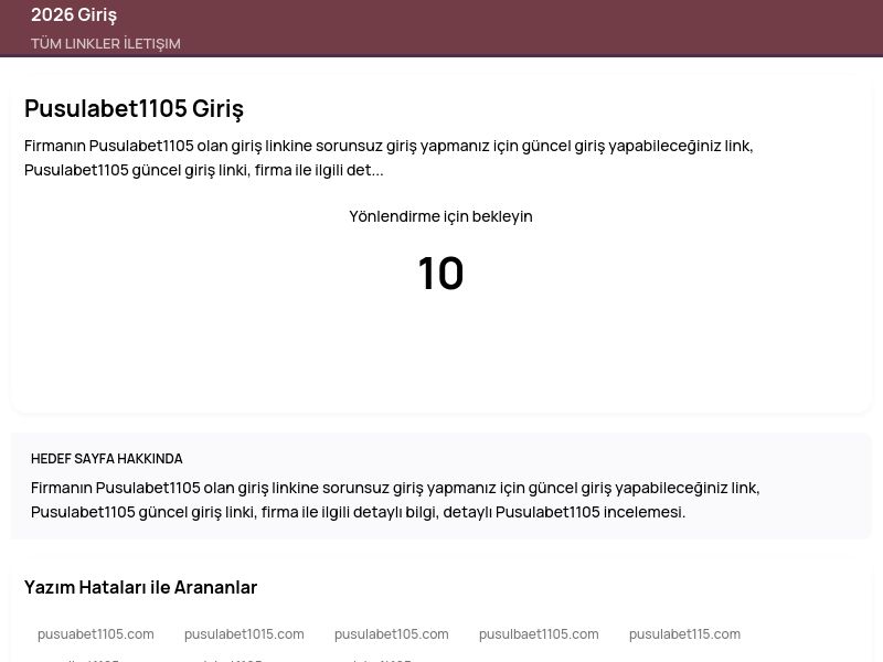 Pusulabet1105 Giriş - 2026 Giriş - Ekran Görüntüsü