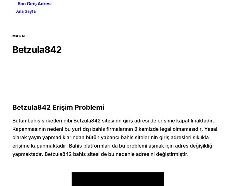 Betzula842 - Son Giriş Adresi - Ekran Görüntüsü