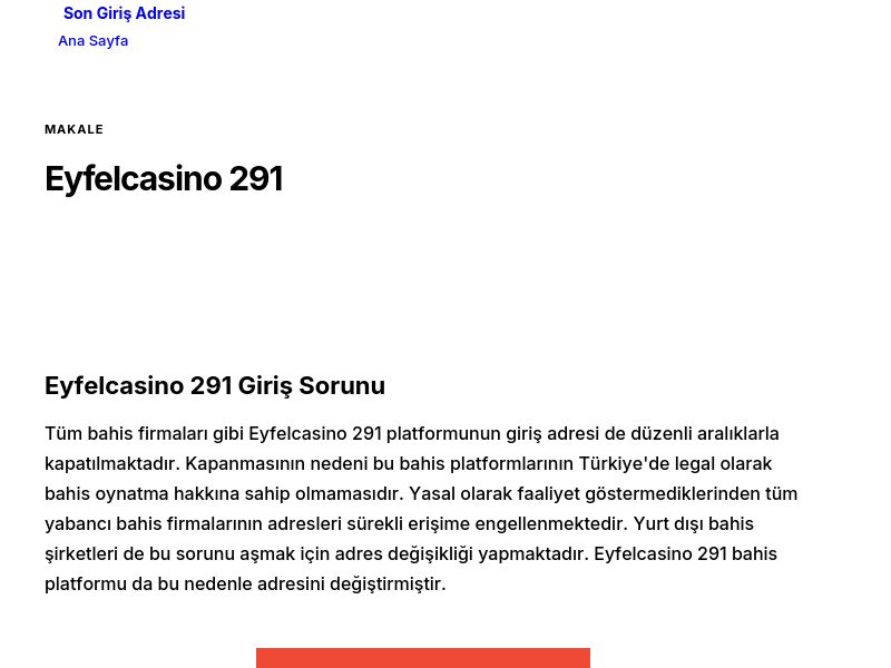 Eyfelcasino 291 - Son Giriş Adresi - Ekran Görüntüsü