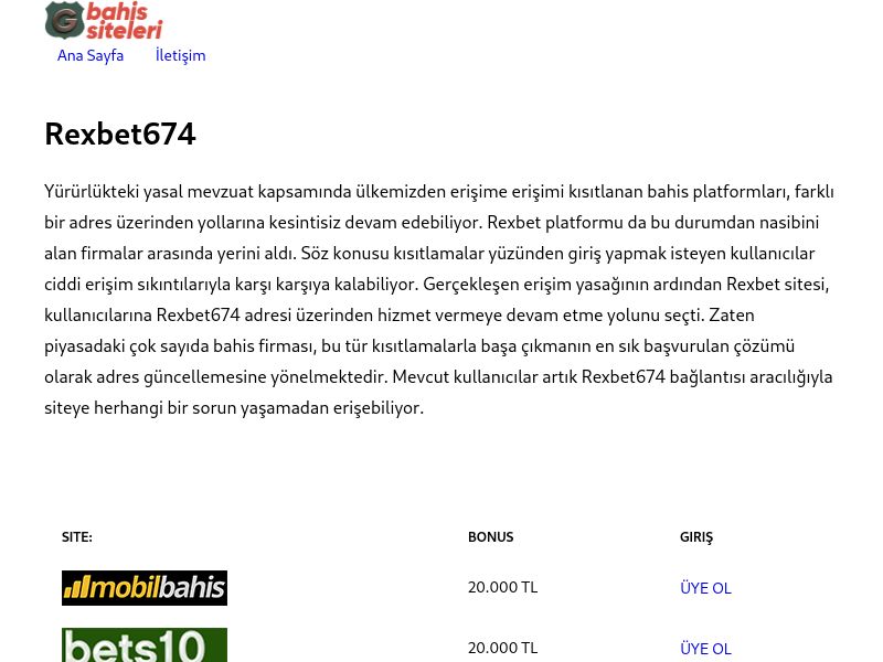 Rexbet674 - Rexbet Güncel Giriş - Ekran Görüntüsü