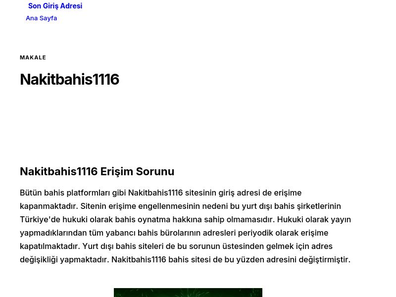 Nakitbahis1116 - Son Giriş Adresi - Ekran Görüntüsü