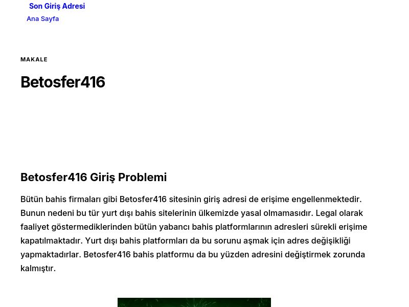 Betosfer416 - Son Giriş Adresi - Ekran Görüntüsü