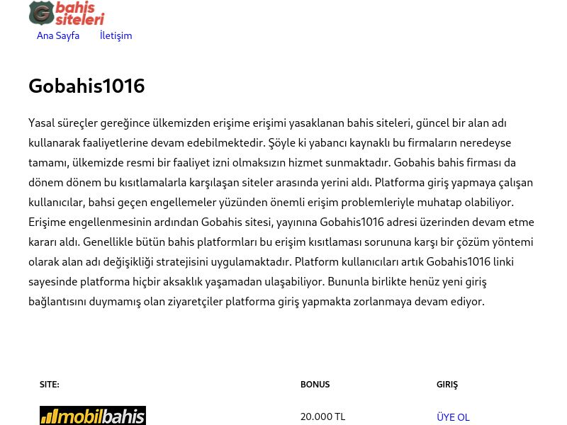 Gobahis1016 - Gobahis - Ekran Görüntüsü