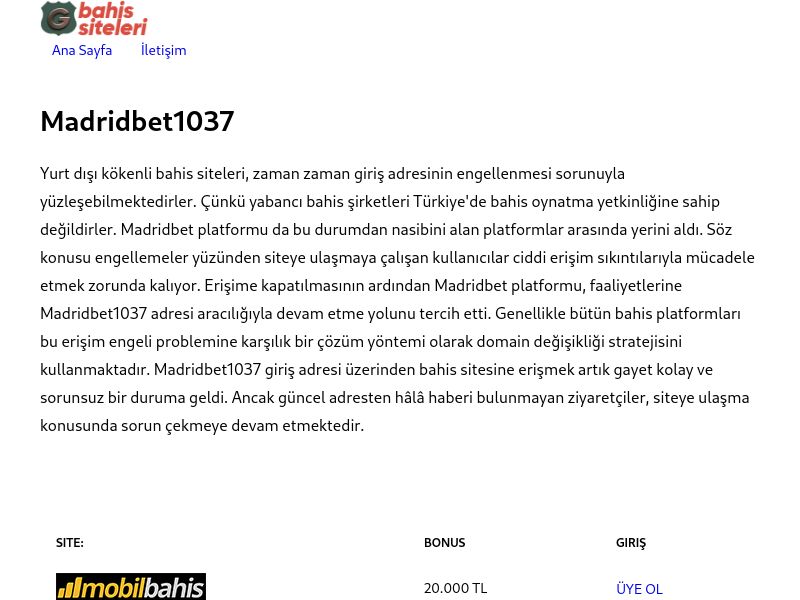 Madridbet1037 - Ekran Görüntüsü