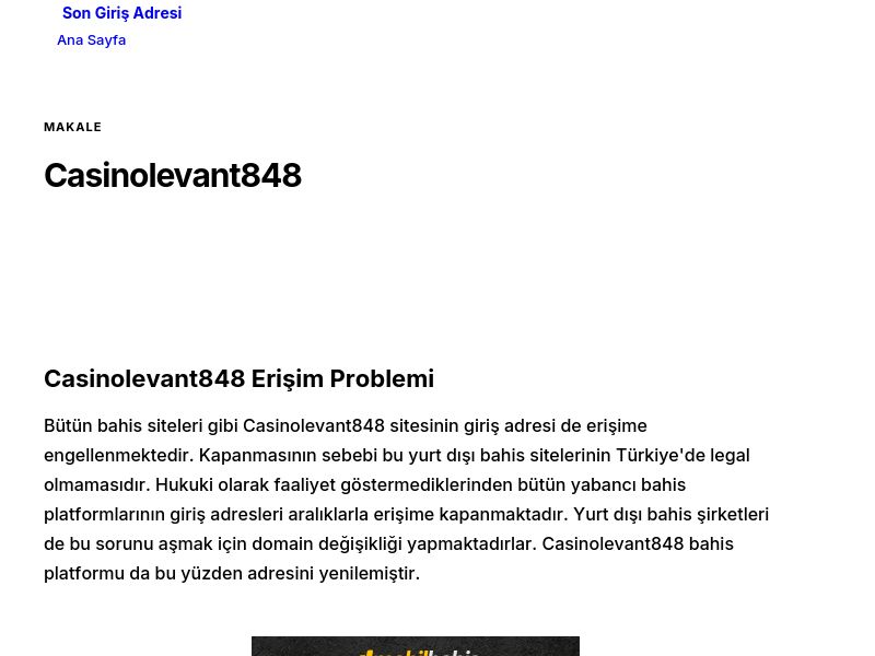 Casinolevant848 - Son Giriş Adresi - Ekran Görüntüsü