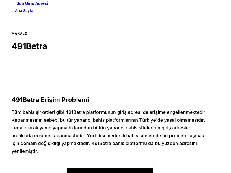 491Betra - Son Giriş Adresi - Ekran Görüntüsü