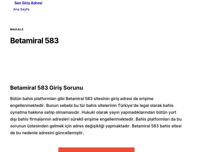 Betamiral 583 - Son Giriş Adresi - Ekran Görüntüsü