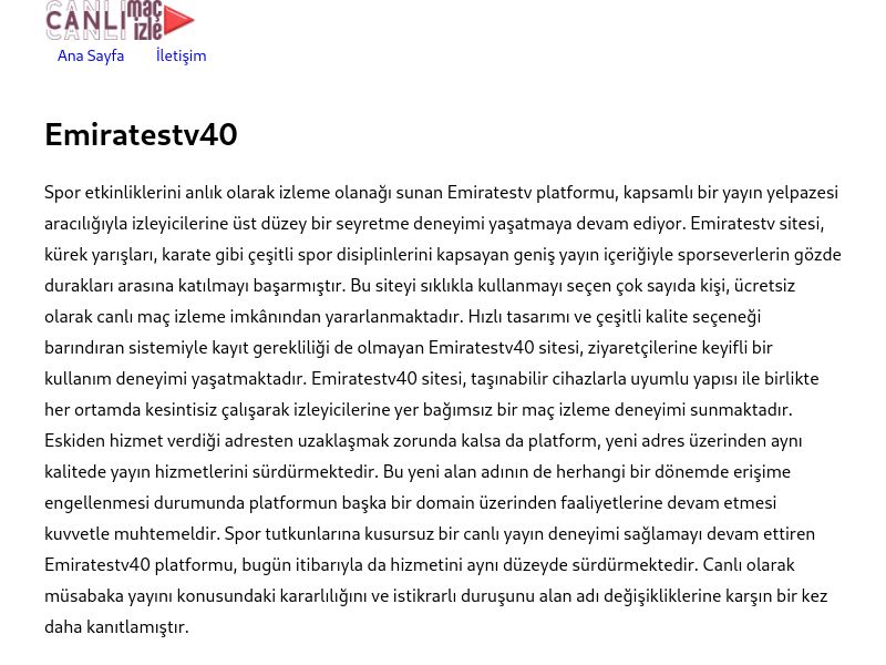 Emiratestv40 Giriş Bilgileri - Ekran Görüntüsü