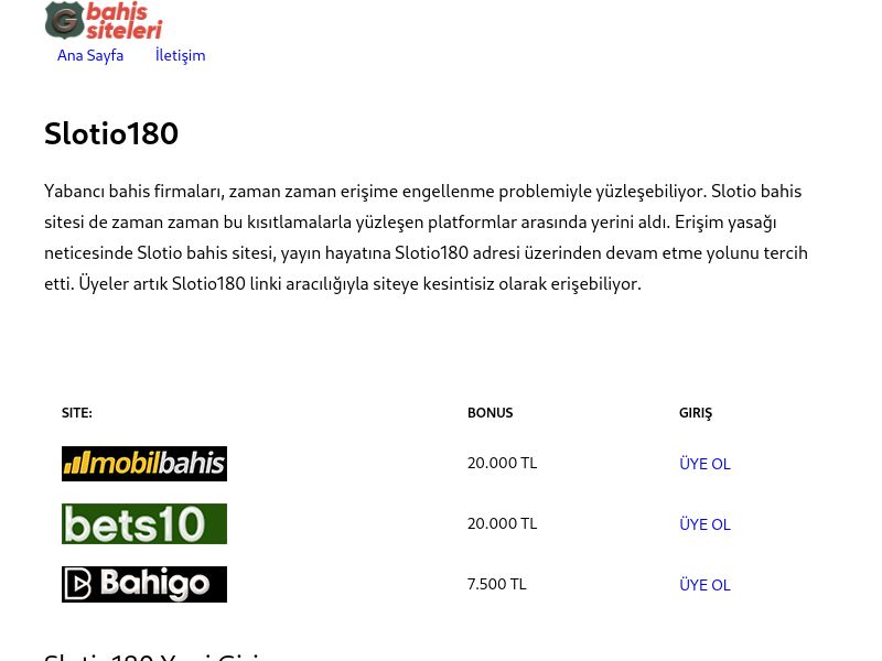 Slotio180 - Slotio - Ekran Görüntüsü