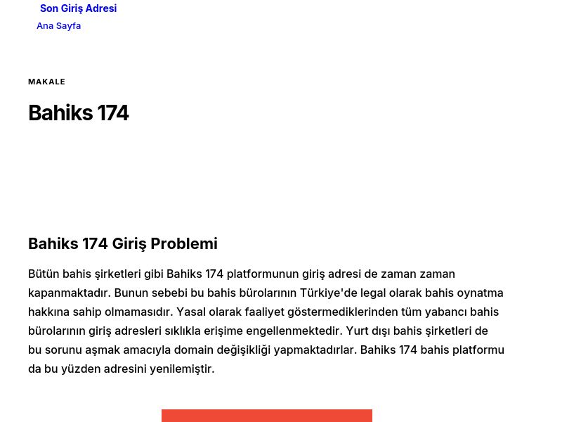 Bahiks 174 - Son Giriş Adresi - Ekran Görüntüsü