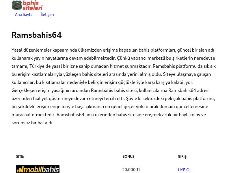 Ramsbahis64 - Ekran Görüntüsü
