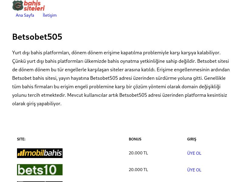 Betsobet - Betsobet505 - Ekran Görüntüsü