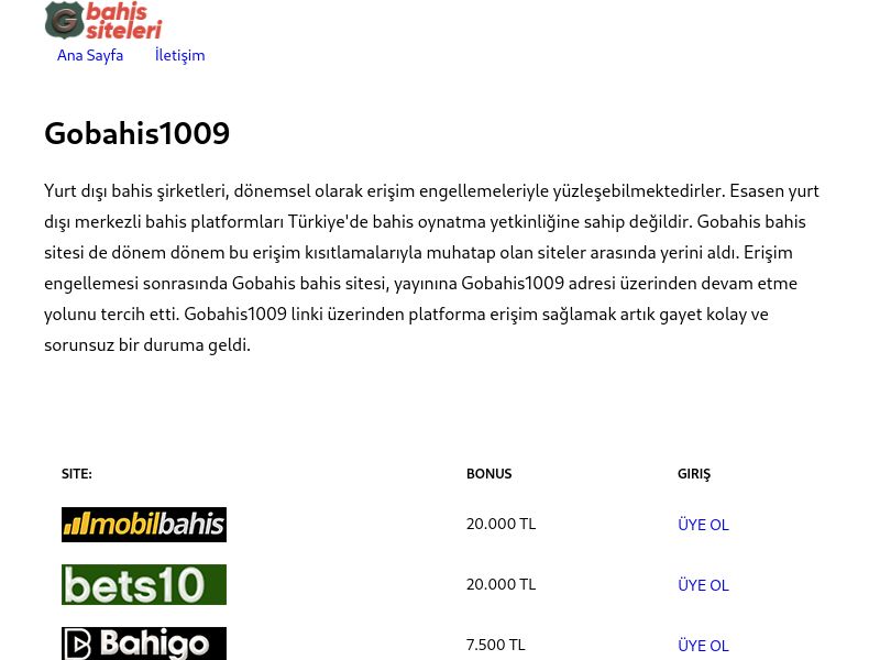 Gobahis - Gobahis1009 - Ekran Görüntüsü
