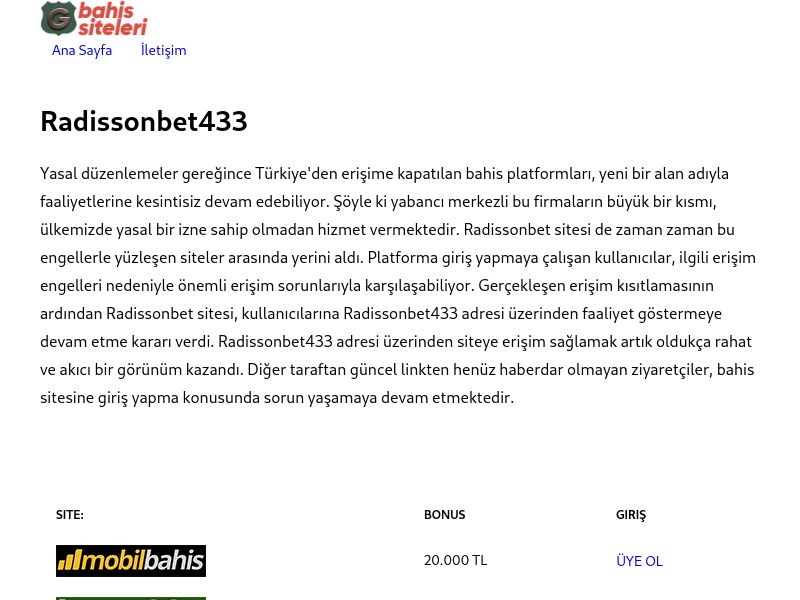 Radissonbet433 - Ekran Görüntüsü