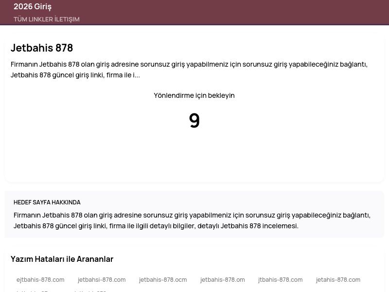 Jetbahis 878 - 2026 Giriş - Ekran Görüntüsü